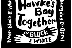 Stand together with Hawke’s Bay in black and white