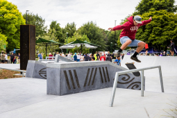 skate plaza jump